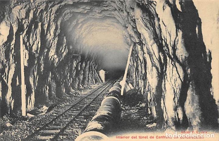 Postales: INTERIOR DEL T&Uacute;NEL DE CANFRANC EN CONSTRUCCI&Oacute;N - Foto 1