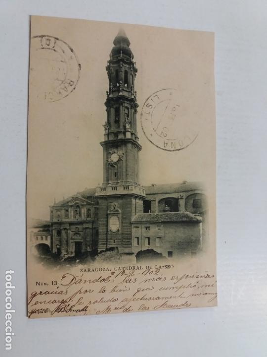 Postkarten: ZARAGOZA-CATEDRAL DE LA SEO-13-FOTOTIPIA L.ESCOLA-REVERSO SIN DIVIDIR-VER FOTOS-(60.927)