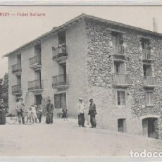 Postales: EL IRUN HOTEL BALLARÍN . ED. E. BIELSA. CLICHÉ ARRIBAS. HUESCA. Lote 170507232
