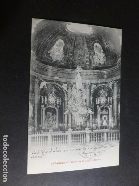 Postales: ZARAGOZA INTERIOR DE LA CAPILLA DEL PILAR - Foto 1