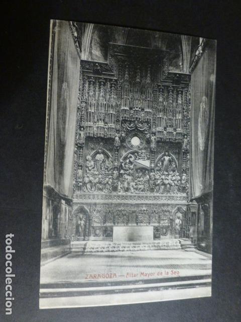 Postales: ZARAGOZA ALTAR MAYOR DE LA SEO - Foto 1