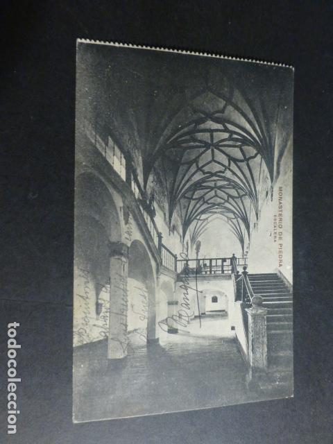 Postales: MONASTERIO DE PIEDRA ZARAGOZA ESCALERA - Foto 1