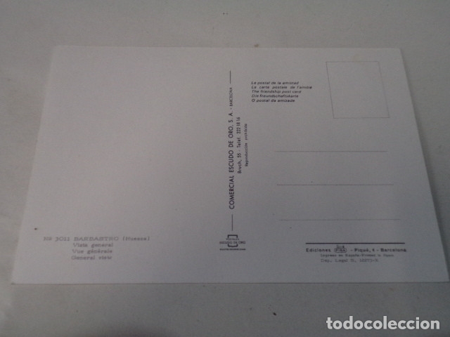 Postales: HUESCA - POSTAL BARBASTRO - VISTA GENERAL - Foto 2
