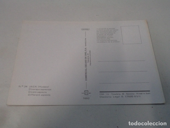 Postales: HUESCA - POSTAL JACA - DIVERSOS ASPECTOS - Foto 2