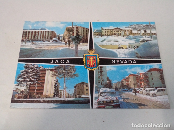 Postales: HUESCA - POSTAL JACA - AVENIDA E.M. DE MONTA&Ntilde;A - Foto 1