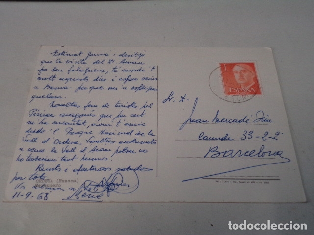 Postales: HUESCA - POSTAL ORDESA - MERENDERO - Foto 2