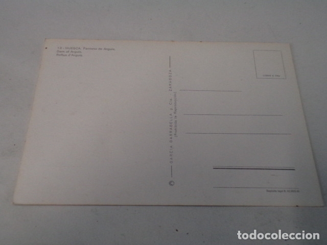 Postales: HUESCA - POSTAL PANTANO DE ARGUIS - Foto 2