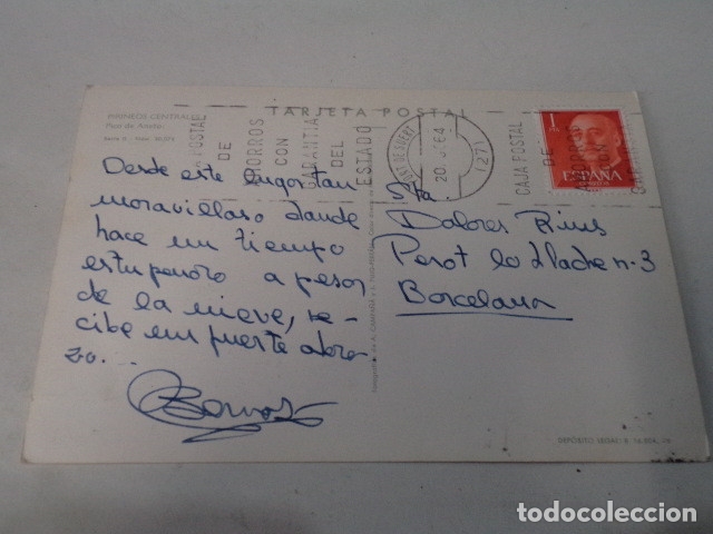 Postales: HUESCA - POSTAL PICO DE ANETO - Foto 2