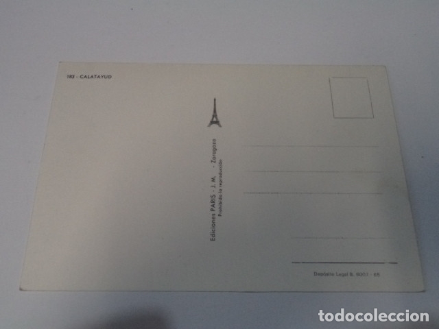 Postales: ZARAGOZA - POSTAL CALATAYUD - Foto 2