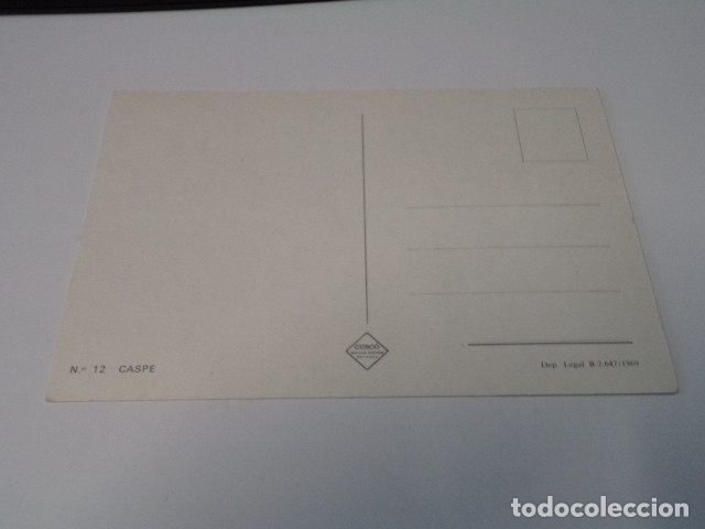 Postales: ZARAGOZA - POSTAL CASPE - Foto 2