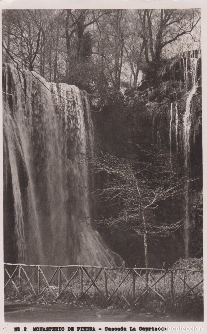 Postales: ANTIGUA FOTO / POSTAL MONASTERIO DE PIEDRA, CASCADA LA CAPRISOSA - N&ordm; 2 - S/C