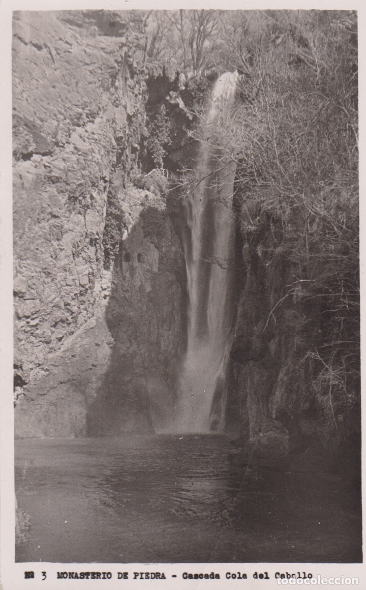 Postales: ANTIGUA FOTO / POSTAL MONASTERIO DE PIEDRA, CASCADA COLA DE CABALLO - N&ordm; 36 - S/C