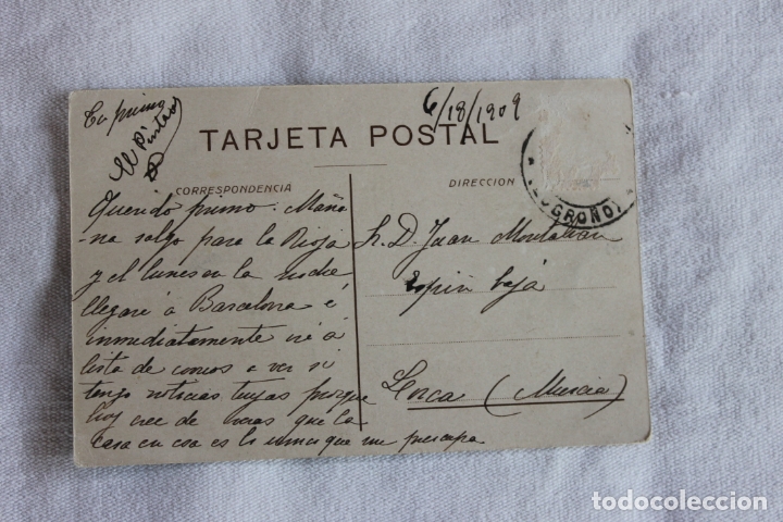Postales: POSTAL EL MERCADO, ZARAGOZA, 1909 - Foto 2