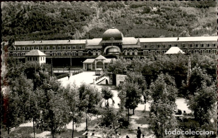 Postkarten: Canfran aragones. 17 Entrada a la estacion internacionesl - Ediciones Sicilia