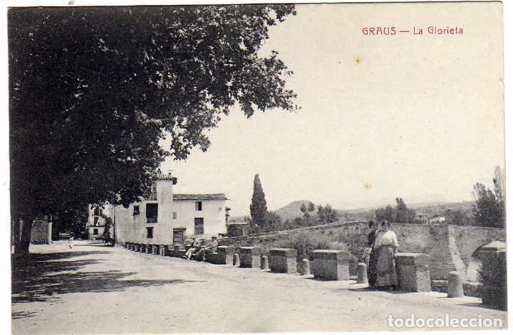 Postales: POSTAL GRAUS (HUESCA) - LA GLORIETA - Foto 1