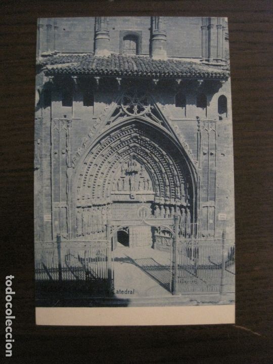 Postkarten: HUESCA-PORTADA DE LA CATEDRAL-THOMAS-POSTAL ANTIGUA-VER FOTOS-(62.115)