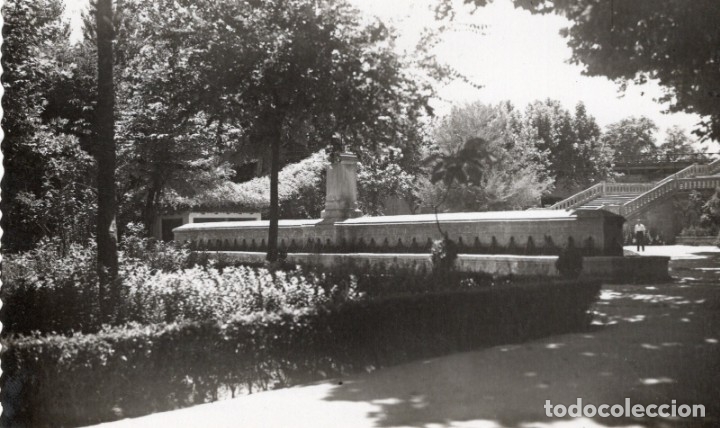 Postales: alca&ntilde;iz. 9 glorieta y fuente. angl&eacute;s - Foto 1