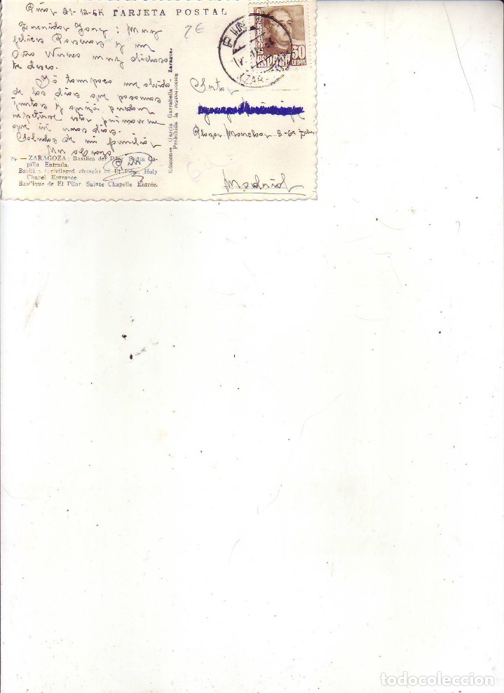 Postales: ZARAGOZA - BASILICA DEL PILAR - Foto 2