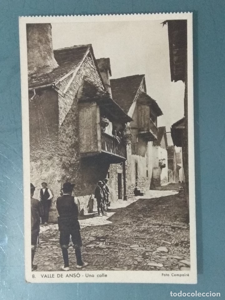 Postales: POSTAL VALLE DE ANSO 8. UNA CALLE. - Foto 1