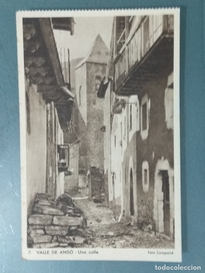 Postales: POSTAL VALLE DE ANSO 7. UNA CALLE. - Foto 1