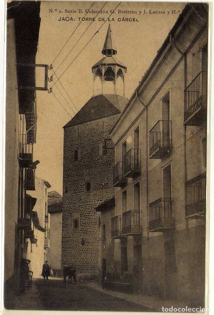 Postales: POSTAL JACA (HUESCA) - TORRE DE LA CARCEL - Foto 1