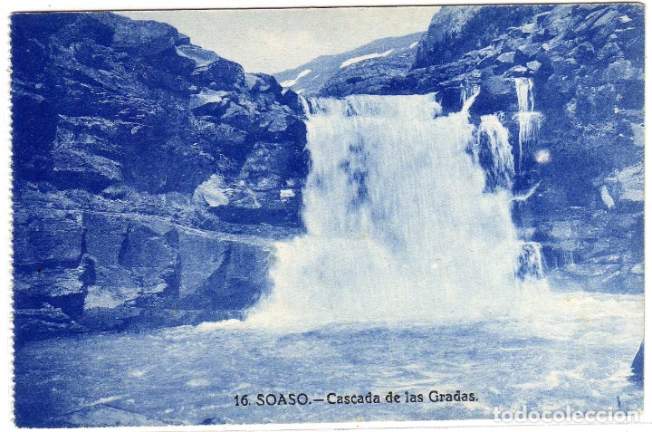 Postales: POSTAL SOASO (HUESCA) - CASCADA DE LAS GRADAS - Foto 1