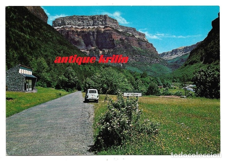Postales: ORDESA N&ordm; 22 ENTRADA AL PARQUE Y FRAUCATA .- EDICIONES SICILIA .- RENAULT 4