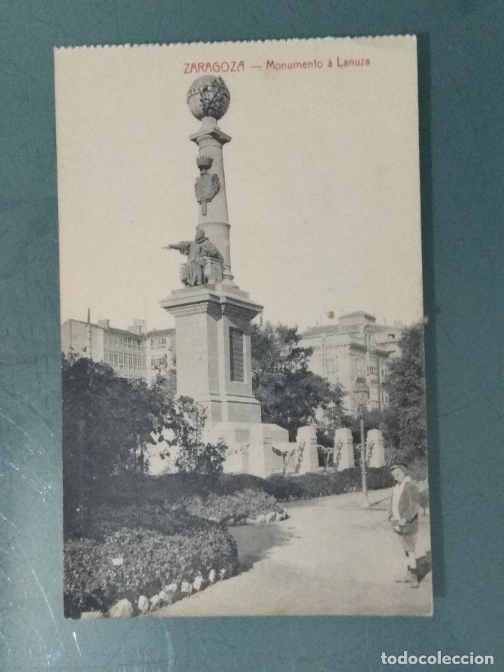 Postales: POSTAL ZARAGOZA - MONUMENTO A LANUZA. - Foto 1