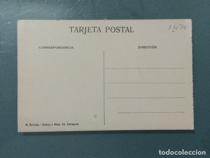 Postales: POSTAL ZARAGOZA - MONUMENTO A LANUZA. - Foto 2