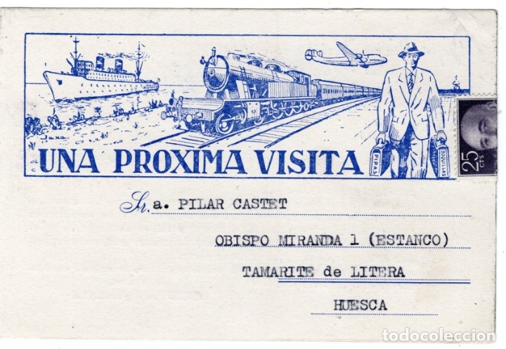 Postales: tamarite de litera. postal comercial. tren - Foto 1