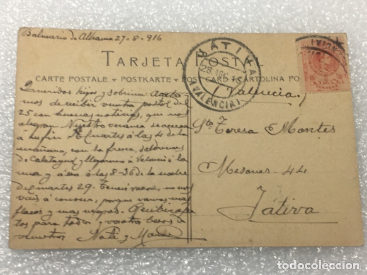 Postkarten: Tarjeta postal original circulada monasterio de piedra 1916