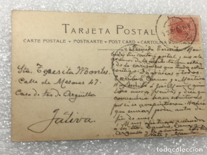 Postkarten: Tarjeta postal original circulada monasterio de piedra 1916