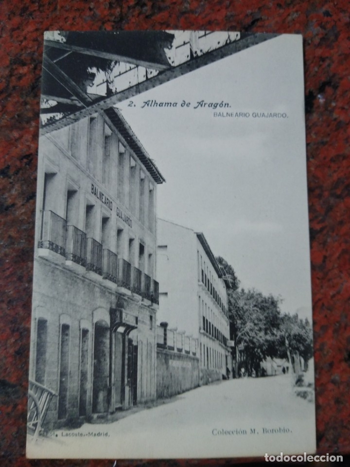 Postkarten: 2 Alhambra de Arag&oacute;n. Balneario Guajardo. Foto Lacoste. Colecci&oacute;n Boribio. Sin circular.