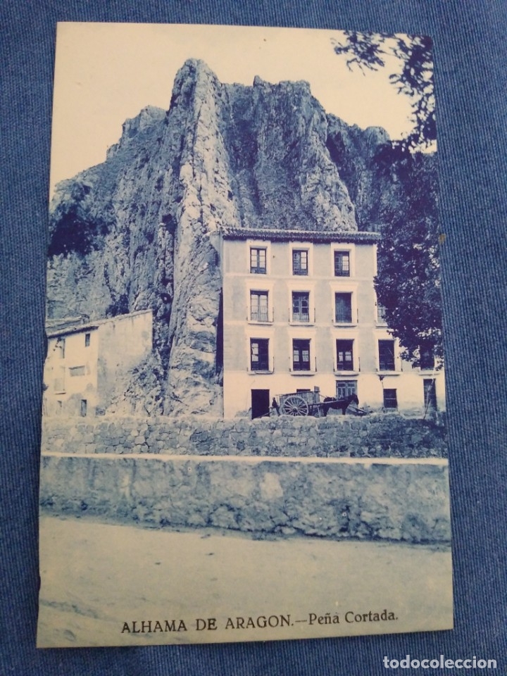 Postales: Alhama de Arag&oacute;n. Pe&ntilde;a cortada.. Sin circular. - Foto 1