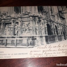 Postales: Nº 32478 POSTAL ZARAGOZA TRASCORO DE LA SEO AGUSTIN ALLUE SIN DIVIDIR. Lote 182107062