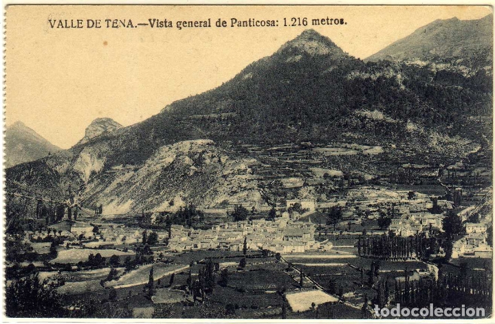 Postkarten: POSTAL VALLE DE TENA - VISTA GENERAL DE PANTICOSA (HUESCA) 1216 METROS
