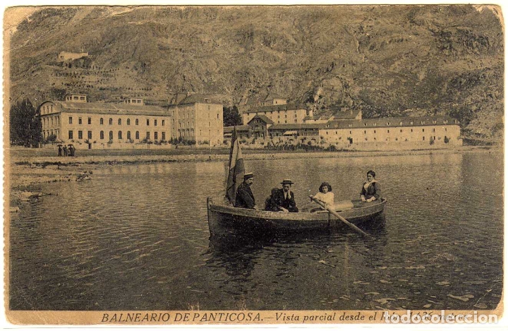 Postkarten: POSTAL BALNEARIO DE PANTICOSA (HUESCA) - VISTA PARCIAL DESDE EL IBON - 1636 METROS