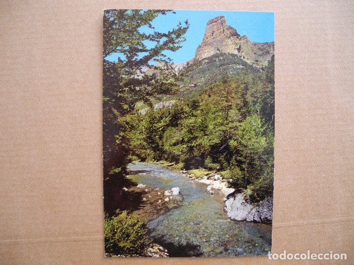 Postales: Parque nacional de Ordesa. Tozal del Mallo y r&iacute;o Arazas. Ed. Sicilia 29 Nueva