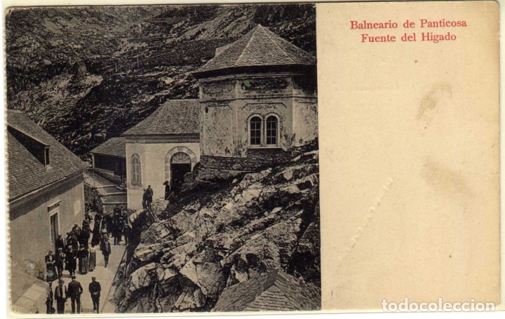Postales: POSTAL BALNEARIO DE PANTICOSA (HUESCA) - FUENTE DEL HIGADO