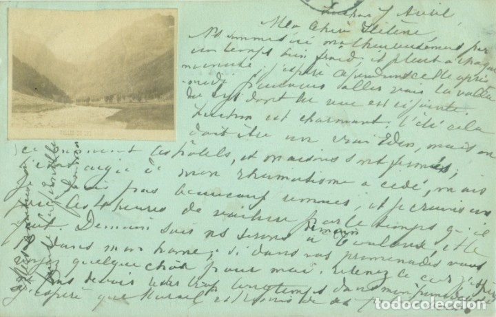 Postkarten: PIRINEOS. BENASQUE-LUCHON. POSTAL FRANCESA CIRCULADA EN 1899.