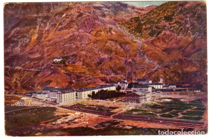 Postales: POSTAL BALNEARIO DE PANTICOSA (HUESCA) - VISTA GENERAL - EN REVERSO PUBLICIDAD