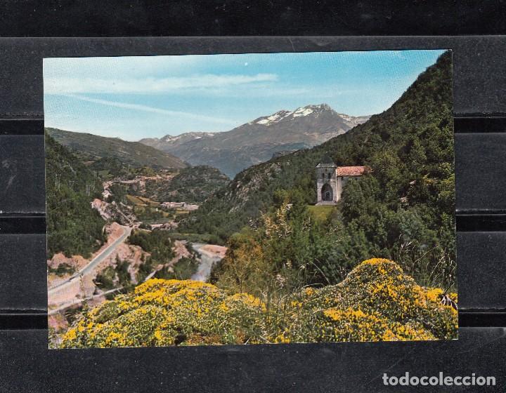 Postales: N&ordm; 42 VALLE DE TENA. ERMITA DE SANTA ANA. AL FONDO MACIZO DE ARGUALAS