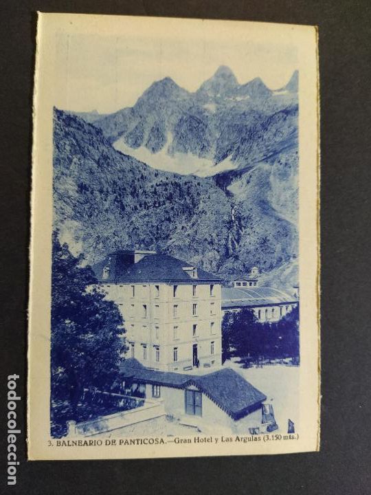 Postkarten: HUESCA-BALNEARIO DE PANTICOSA-GRAN HOTEL Y LAS ARGULAS-POSTAL ANTIGUA-(64.819)