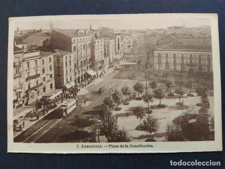 Postkarten: ZARAGOZA-PLAZA DE LA CONSTITUCION-7-ED&middot;M.ARRIBAS-POSTAL ANTIGUA-(64.847)