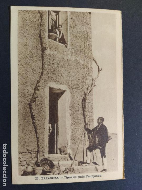 Postkarten: ZARAGOZA-TIPOS DEL PAIS FESTEJANDO-20-ED&middot;M.ARRIBAS-POSTAL ANTIGUA-(64.860)