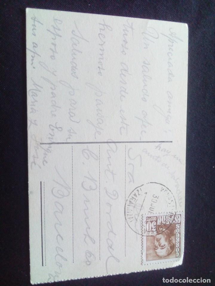 Postales: Postal Monasterio de Piedra La Gran Requijada circulada - Foto 2