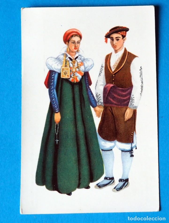 Postales: POSTAL DE VALLE DE ANS&Oacute; ( ALTO ARAG&Oacute;N). EDICIONES BRUJULA .TRAJES REGIONALES N&ordm; 6