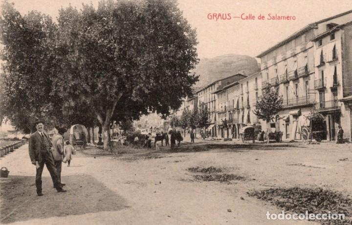 Postales: graus. calle de salamero. j. samblancat - Foto 1