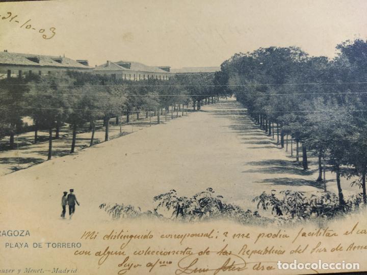 Postkarten: ZARAGOZA-PLAYA DEL TORRERO-1211-HAUSER Y MENET-REVERSO SIN DIVIDIR-POSTAL ANTIGUA-(65.872)