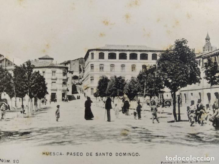 Postkarten: HUESCA-PASEO DE SANTO DOMINGO-20-FOTOTIPIA L.ESCOLA-POSTAL ANTIGUA-(65.873)